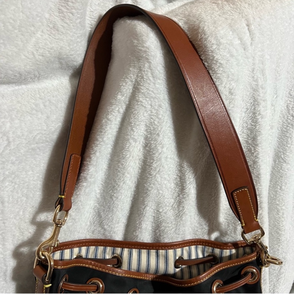 Dooney & Bourke Wayfarer Large Drawstring Nylon Bucket Bag - Picture 5 of 14